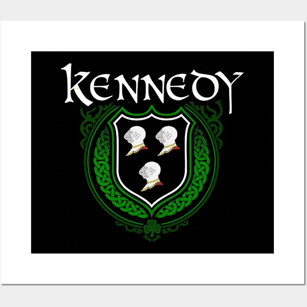 Kennedy Family Irish Coat of Arms Wall Art by Celtic Folk